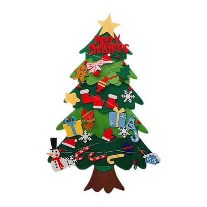 Felt Christmas Tree with Detachable Ornaments